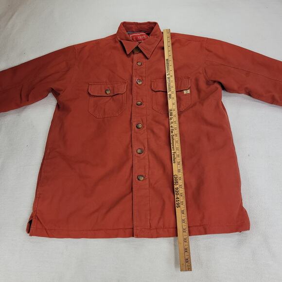 Izod Shacket Mens Sz Large Red Jacket Gorpcore Luxury Sport Shooting Shirt Cold - Picture 4 of 16